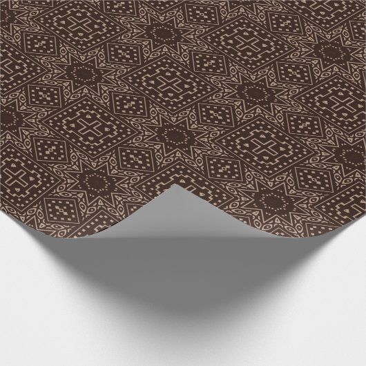 Papier Cadeau Papier à enveloppement Motif Étoile en tissu boue (Coin)