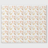 Papier Cadeau Papier à enveloppement Motif feuille (Plat)