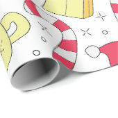 Papier Cadeau Papier à enveloppement Motif Noël (Coin rond)