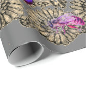 Papier Cadeau Papier à enveloppement MOTIF PAGE ANTIQUE (Coin rond)