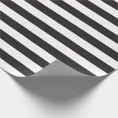 Papier Cadeau Papier à enveloppement noir blanc (Coin)