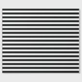 Papier Cadeau Papier à enveloppement noir et blanc (Plat)