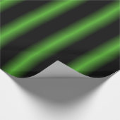 Papier Cadeau Papier à enveloppement noir et vert (Coin)
