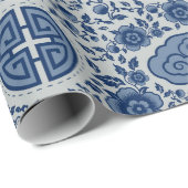 Papier Cadeau Papier à enveloppement ornemental (Coin rond)