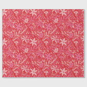 Papier Cadeau Papier à enveloppement ornemental Damask Poinsetti (Plat)