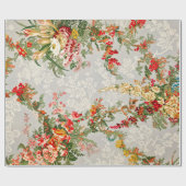 Papier Cadeau Papier à enveloppement ou à découpage floral (Plat)