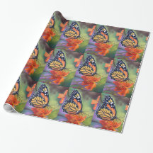 Papier à enveloppement papillon