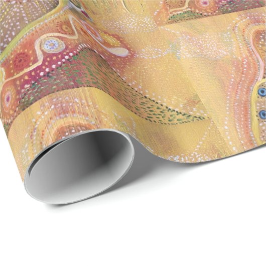 Papier Cadeau Papier à enveloppement papillon (Coin rond)