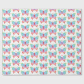 Papier Cadeau Papier à enveloppement papillon (Plat)
