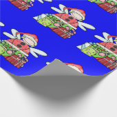Papier Cadeau Papier à enveloppement Père Noël Blue Christmas An (Coin)