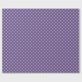 Papier Cadeau Papier à enveloppement Pois violet (Plat)
