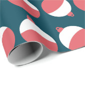 Papier Cadeau Papier à enveloppement pour Bobber de pêche mignon (Coin rond)