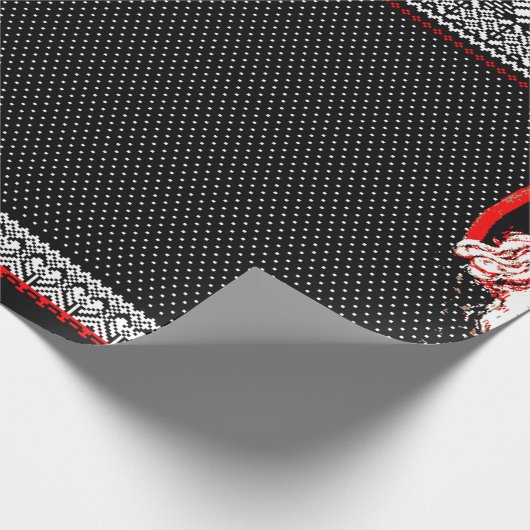 Papier Cadeau Papier à enveloppement pour chandail Krampus (Coin)