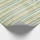 Papier Cadeau Papier à enveloppement rayé de Noël (Coin)