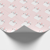 Papier Cadeau Papier à enveloppement rose (Coin)