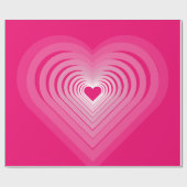 Papier Cadeau Papier à enveloppement rose avec Coeurs - Amour (Plat)