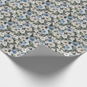 Papier Cadeau Papier à enveloppement Rose bleu blanc (Coin)