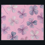 Papier Cadeau "Papier à enveloppement rose - Cadeau de Clover vi<br><div class="desc">"Ajoutez un éclat de couleur à vos cadeaux avec ce papier d'emballage floral rose avec d'élégantes fleurs de trèfle violet. Parfait pour les anniversaires, les mariages, les baby showers ou toute célébration, ce enveloppement cadeau apporte une touche joyeuse et élégante à chaque forfait. Idéal pour les amateurs de fleurs et...</div>