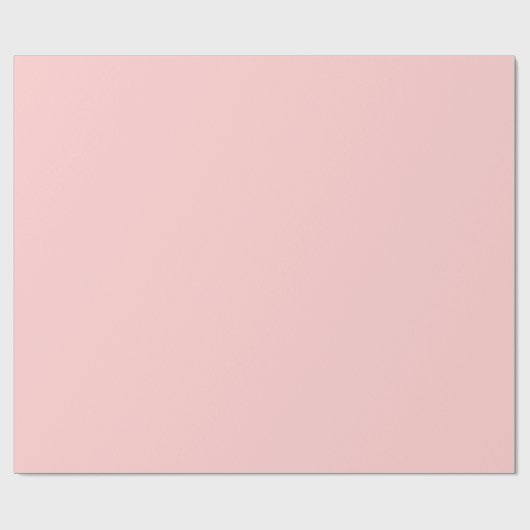 Papier Cadeau Papier à enveloppement rose clair solide (Plat)