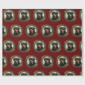 Papier Cadeau Papier à enveloppement Rottweiler (Plat)