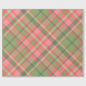 Papier Cadeau Papier à enveloppement rouge et vert de Noël (Plat)