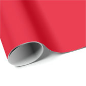 Papier Cadeau Papier à enveloppement rouge vif (Coin rond)
