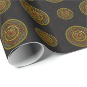 Papier Cadeau Papier à enveloppement Scorpio Mandala (Coin rond)