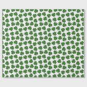 Papier Cadeau Papier à enveloppement Shamrock texturé (Plat)