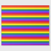 Papier Cadeau Papier à enveloppement solide arc-en-ciel (Plat)