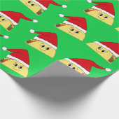 Papier Cadeau Papier à enveloppement Taco de Noël (Coin)