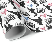 Papier Cadeau Papier à enveloppement Taekwondo (Coin rond)