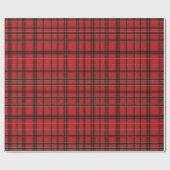 Papier Cadeau Papier à enveloppement Tartan Rouge (Plat)