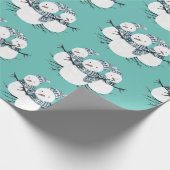 Papier Cadeau Papier à enveloppement trio pour motoneiges (Coin)