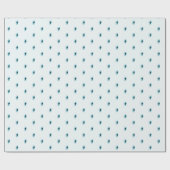 Papier Cadeau Papier à enveloppement Turquoise minimal (Plat)