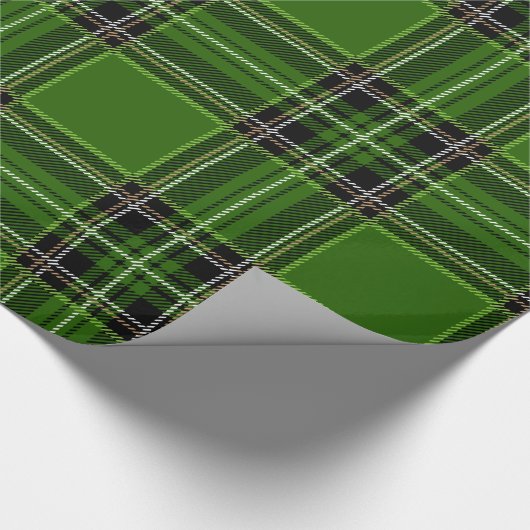 Papier Cadeau Papier à enveloppement vert (Coin)