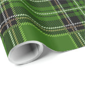 Papier Cadeau Papier à enveloppement vert (Coin rond)