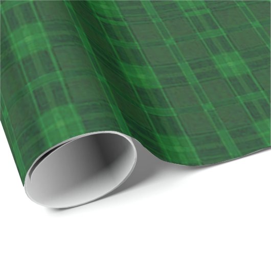 Papier Cadeau Papier à enveloppement vert (Coin rond)