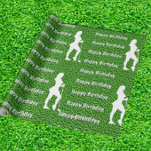 Papier Cadeau Papier à enveloppement vert dame