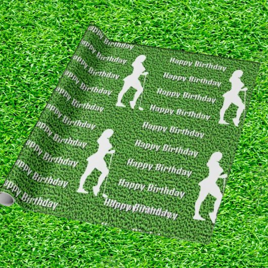 Papier Cadeau Papier à enveloppement vert dame