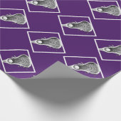 Papier Cadeau Papier à enveloppement violet pour sport de crosse (Coin)