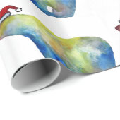 Papier Cadeau Papier à envelopper, 30 po x 6 pi Bear Père Noël (Coin rond)