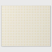 Papier Cadeau Papier à envelopper à crochet jaune moutarde (Plat)