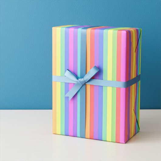 Papier Cadeau Papier à envelopper à l'arc-en-ciel élégant