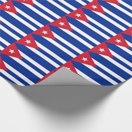 Papier Cadeau Papier à envelopper avec Drapeau de Cuba (Coin)