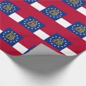 Papier Cadeau Papier à envelopper avec Drapeau de Géorgie (Coin)