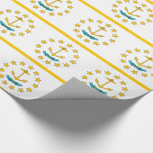Papier Cadeau Papier à envelopper avec drapeau de Rhode Island (Coin)