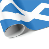 Papier Cadeau Papier à envelopper avec Drapeau d'Ecosse, Royaume (Coin rond)