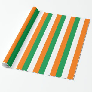 Papier Cadeau Papier à envelopper avec Drapeau d'Irlande