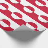 Papier Cadeau Papier à envelopper avec drapeau du Groenland (Coin)