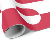 Papier Cadeau Papier à envelopper avec drapeau du Groenland (Coin rond)